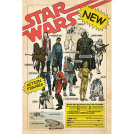 133 ROLLED - Star Wars Action Figure Poster 24x36 PE