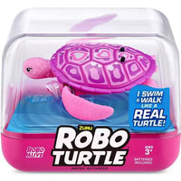 Robo Turtle Robotic Swimming Turtle Toy Pink 3"