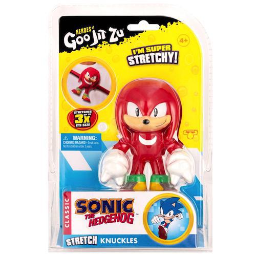 Knuckles Sonic the Hedgehog Heroes of Goo Jit Zu with Goo Filling Figure 4"
