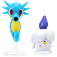 Horsea and Litwick Pokemon Battle Feature Figure Set 3"