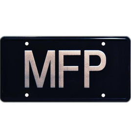 Mad Max "MFP" Metal Stamped Replica Prop License Plate