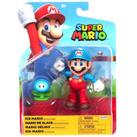 Ice Mario with Ice Flower Super Mario 4" Nintendo Action Figure