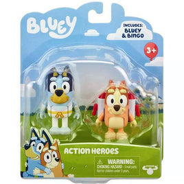 Action Heroes Bluey & Bingo Bluey & Friends Figure Set 2"