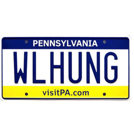 The Office Todd Packer WL HUNG Metal Stamped Replica Prop License Plate