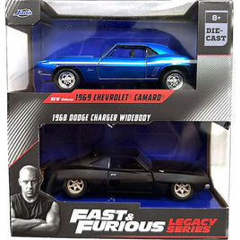 1969 Chevrolet Camaro & 1968 Dodge Charger Fast & Furious Legacy Series Jada Diecast 1/32