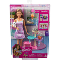 Barbie Kitty Condo Doll And Pets With Accessories, Toy For 3 Year Olds & Up