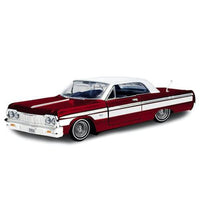 Get Low 1964 Chevrolet Impala Candy Red with White Top 1/24