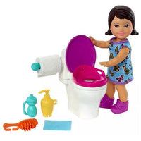 Barbie Skipper Babysitter Doll Set with Toilet