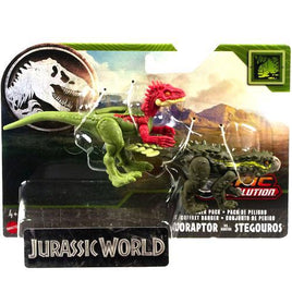 Eoraptor and Stegouros Epic Evolution Jurassic World Danger Pack 4" Figure (1)