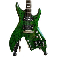 B.C. Rich® Bitch Green Slash Guns'N Roses Miniature Guitar Replica Collectible