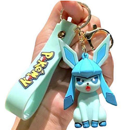 Glaceon Pokemon Keychain 2.5"