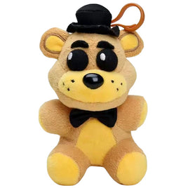 Golden Freddy Black Hat Five Nights At Freddy's 5" Plush Backpack Clip