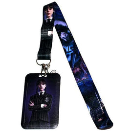 Wednesday Addams 18" Lanyard with Badge Holder