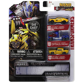 Transformers Diecast Nano Hollywood Rides 3 Pack with Bumblebee