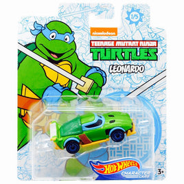 Leonardo Ninja Turtles Hot Wheels Character Cars 1/64 Scale