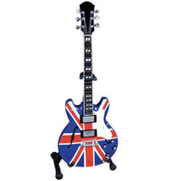 Noel Gallagher Union Jack Hollow Body Miniature Guitar Replica