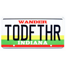 Stranger Things Tom Hopper's Cadillac TODFTHR Metal Stamped License Plate