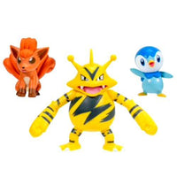 Piplup, Electabuzz & Vlupix Pokemon Battle Figure Set 2"