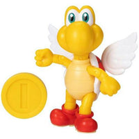 Koopa Paratroopa with Coin Super Mario 4" Nintendo Action Figure