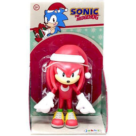 Holiday Knuckles Sonic Articulated Collectable Action Figure 2.5"