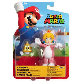 Cat Peach with Super Bell Super Mario 4" Nintendo Action Figure