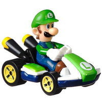 Hot Wheels Luigi Standard Kart Super Mario Kart Diecast 1/64