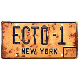 Ghostbusters Afterlife '59 Hearse Distressed ECTO-1 Metal Stamped Replica Prop License Plate