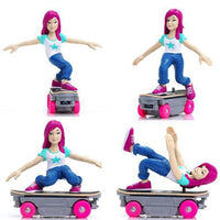 Mia #Boneless Figure with Motorized Skateboard Series 1 4"