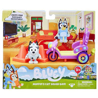 Muffin's Cat Squad Bike Figure Set 2" Bluey & Friends