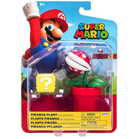 Piranha Plant with Question Block Super Mario 4" Nintendo Action Figure