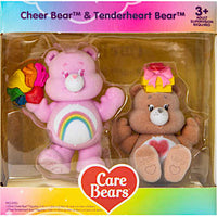 Cheer and Tenderheart Bear Care Bears Flocked 3" 2-pack