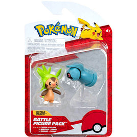 Chespin & Beldum Pokemon Battle Feature Figure Set 2"