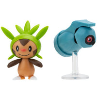 Chespin & Beldum Pokemon Battle Feature Figure Set 2"