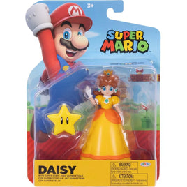 Daisy with Super Star Super Mario 4" Nintendo Action Figure