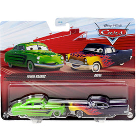 Edwin Kranks & Greta Disney Cars 1:55 Diecast