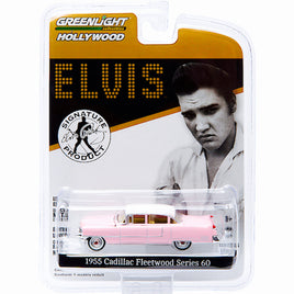 Elvis 1955 Cadillac Fleetwood Pink Greenlight 1/64