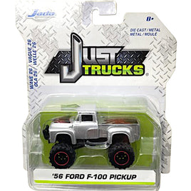 Jada Just Trucks '56 Ford F-100 Pickup Silver Diecast 1/64