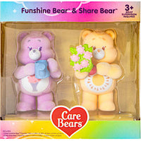 Funshine and Share Bear Care Bears Flocked 3" 2-pack