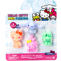 Hello Kitty & Friends 4 Pack Mini Figures with Keroppi 2"