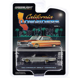 1964 Chevy Impala Convertible Gold California Lowriders Greenlight 1/64 Series 5