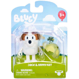 Bluey & Friends Jack & Army Hat Figure 2"