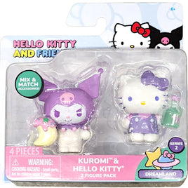 Hello Kitty & Friends Dreamland Kuromi & Hello Kitty 2.5"