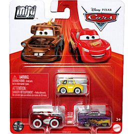 Disney Cars Diecast Mini Racers 3 Pack with Luigi