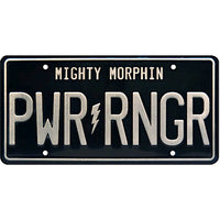 Mighty Morphin "PWR RNGR" Plate