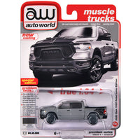 Auto World 2023 Ram 1500 Rebel Lunar Gray Diecast 1/64