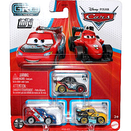 Disney Cars GRC Diecast Mini Racers 3 Pack with Raoul