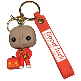 Sam with Pumpkin Trick or Treat Keychain 2.5"