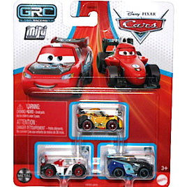 Disney Cars GRC Diecast Mini Racers 3 Pack with Shu Todoroki