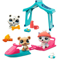 Snowy Day Play Pack Littlest Pet Shop Pet Pair 2.5"