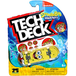 Spongebob Squarepants Smiling Santa Cruz Tech Deck Fingerboard